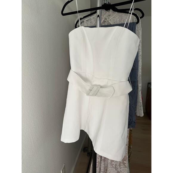 Amanda Uprichard Fae Dress in Ivory - Picture 4 of 9